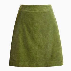 Corduroy mini skirt